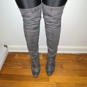 Gorgeous Grey Steve Madden above knee boots size 5.5